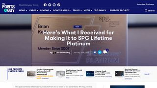 
                            5. Here's What I Received for Making SPG Lifetime Platinum