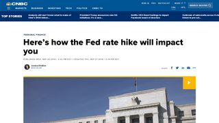 
                            12. Here's what that Fed rate hike means for your wallet - CNBC.com