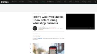 
                            8. Here's What You Should Know Before Using WhatsApp Business