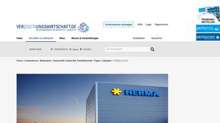 
                            5. Herma GmbH, Filderstadt: Haftmaterial für spezielle Anwendungen