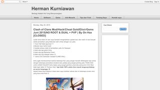 
                            10. Herman Kurniawan: Clash of Clans Mod/Hack/Cheat Gold/Elixir/Gems ...