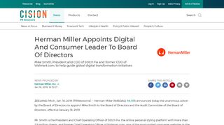
                            8. Herman Miller Appoints Digital And Consumer Leader To Board Of ...