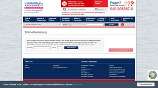 
                            8. Hermann Jürgensen Bürobedarf - Onlineshop - Schnellbestellung