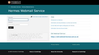 
                            3. Hermes Webmail - University of Cambridge