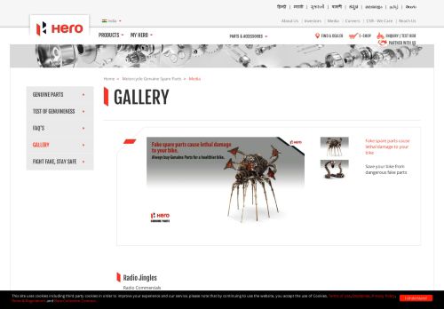 
                            5. Hero MotoCorp - Genuine Parts