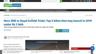 
                            13. Hero ZMR to Royal Enfield Trials: Top 5 bikes that may ...