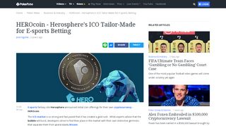 
                            10. HEROcoin - Herosphere's ICO Tailor-Made for E-sports Betting ...