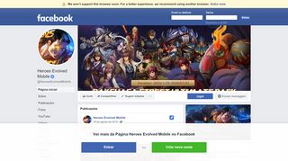 
                            6. Heroes Evolved Mobile - Página inicial | Facebook