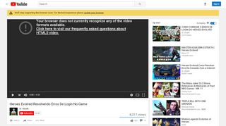 
                            3. Heroes Evolved Resolvendo Erros De Login No Game - YouTube
