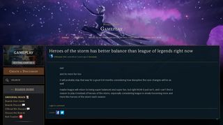 
                            13. Heroes of the storm has better balance than league of legends ...