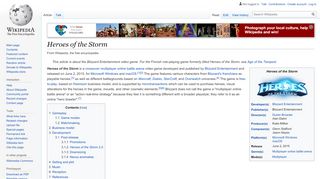 
                            13. Heroes of the Storm – Wikipedia