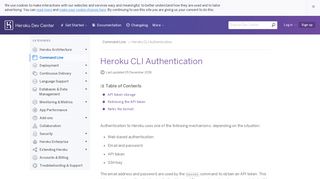 
                            6. Heroku CLI Authentication | Heroku Dev Center