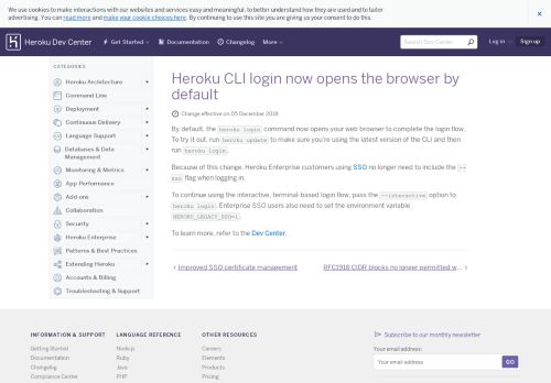 
                            10. Heroku CLI login now opens the browser by default | Heroku Dev ...