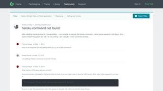 
                            6. heroku command not found | Treehouse Community