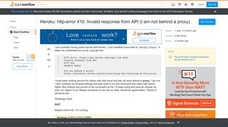 
                            1. Heroku: http-error 410. Invalid response from API (I am not behind ...