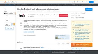 
                            2. Heroku Toolbelt switch between multiple account - Stack Overflow