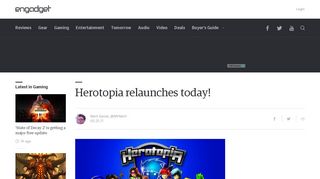 
                            13. Herotopia relaunches today! - Engadget
