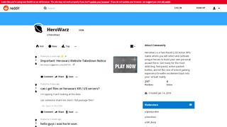 
                            3. HeroWarz - Reddit