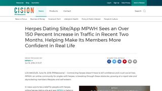 
                            3. Herpes Dating Site/App MPWH Sees an Over 150 Percent Increase ...