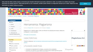 
                            9. Herramienta: Plagiarisma » Recursos educativos digitales