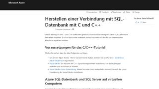
                            7. Herstellen einer Verbindung mit SQL-Datenbank mit C und C++ ...