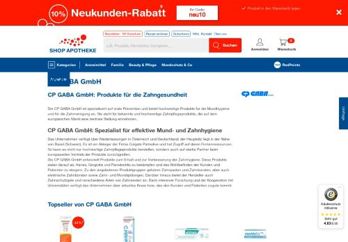 
                            10. Hersteller: CP GABA GmbH - shop-apotheke.com