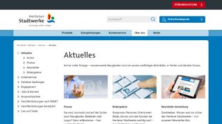 
                            12. Hertener Stadtwerke - Aktuelles