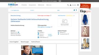 
                            8. ▷ Hertener Stadtwerke GmbH Verbrauchsabrechnung, Zählerwesen ...