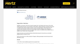 
                            7. Hertz - Aegean Airlines (A3) | Hertz