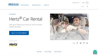 
                            11. Hertz Car Rental | NEA Member Benefits