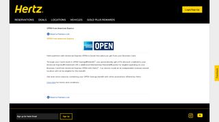 
                            6. Hertz - OPEN from American Express