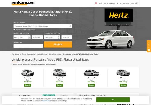 
                            12. Hertz Rent a Car in Pensacola Airport (PNS), Florida, United States ...