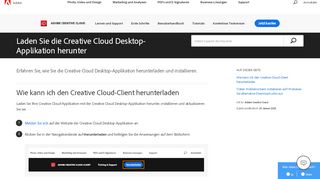 
                            7. Herunterladen der Creative Cloud Desktop ... - Adobe Help Center