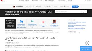 
                            9. Herunterladen und Installieren von Acrobat DC-Abos