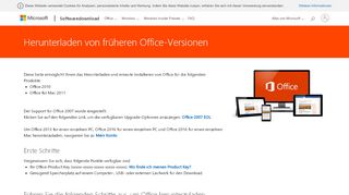 
                            6. Herunterladen von früheren Office-Versionen - Microsoft