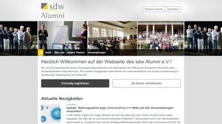 
                            7. Herzlich Willkommen auf der Webseite des sdw Alumni e.V.!
