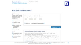 
                            2. Herzlich willkommen! - Deutsche Bank