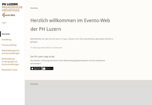 
                            9. Herzlich willkommen im Evento-Web der PH Luzern - PH Luzern