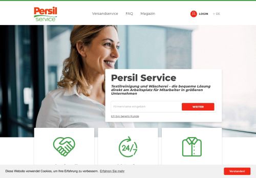 
                            1. Herzlich Willkommen - Persil Service