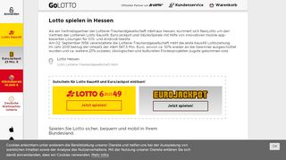 
                            8. Hessen - Lotto spielen in Hessen - GOLOTTO.de