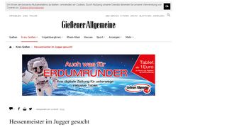 
                            12. Hessenmeister im Jugger gesucht | Wetterauer Zeitung