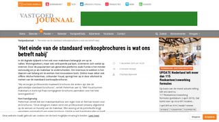 
                            9. 'Het einde van de standaard verkoopbrochures is wat ons betreft nabij ...