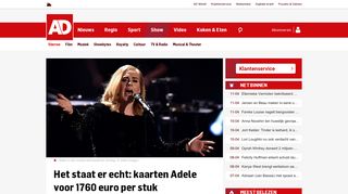 
                            6. Het staat er echt: kaarten Adele voor 1760 euro per stuk | Sterren | AD.nl