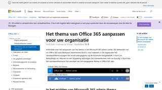 
                            3. Het thema van Office 365 aanpassen voor uw organisatie | Microsoft ...