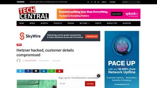 
                            13. Hetzner hacked, customer details compromised - TechCentral