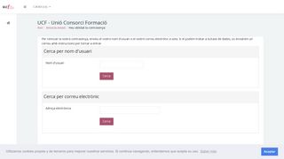 
                            4. Heu oblidat la contrasenya - Unió Consorci Formació - UCF