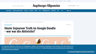 
                            9. Heute Sojourner Truth im Google Doodle - wer war die Aktivistin?