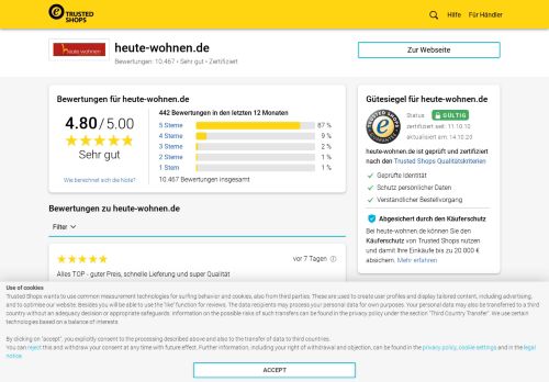 
                            5. heute-wohnen.de Bewertungen & Erfahrungen | Trusted Shops