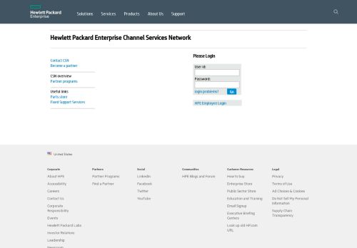 
                            5. Hewlett Packard Enterprise Channel Services Network - HPE