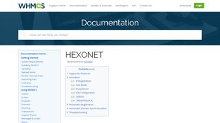 
                            8. HexoNet - WHMCS Documentation
